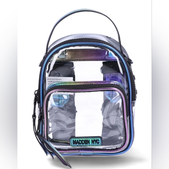 Holographic Black Women's Backpack - Picture 3 of 5